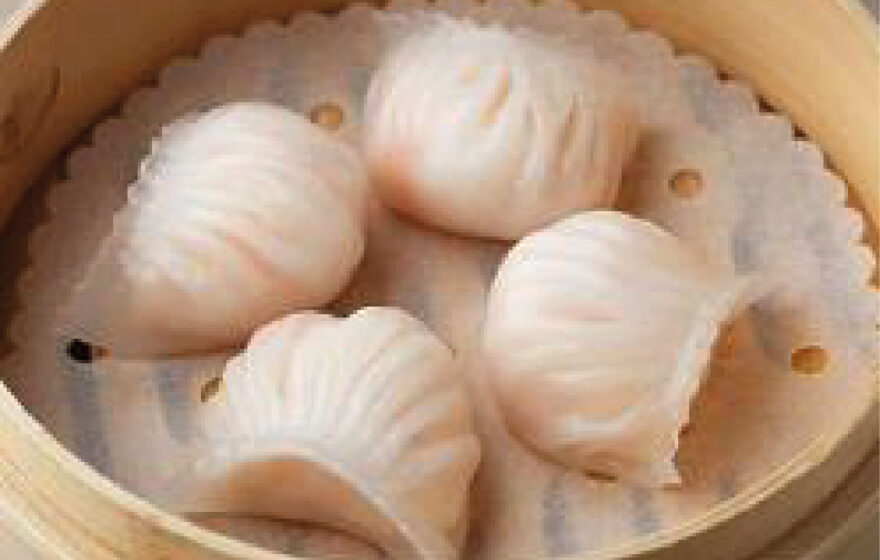 Gestoomde garnalen dumpling