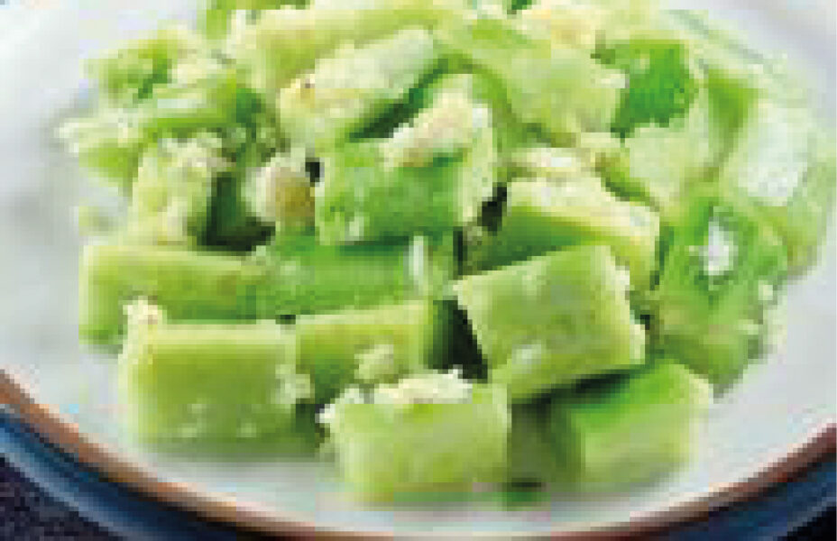 Komkommer salade met knoflook