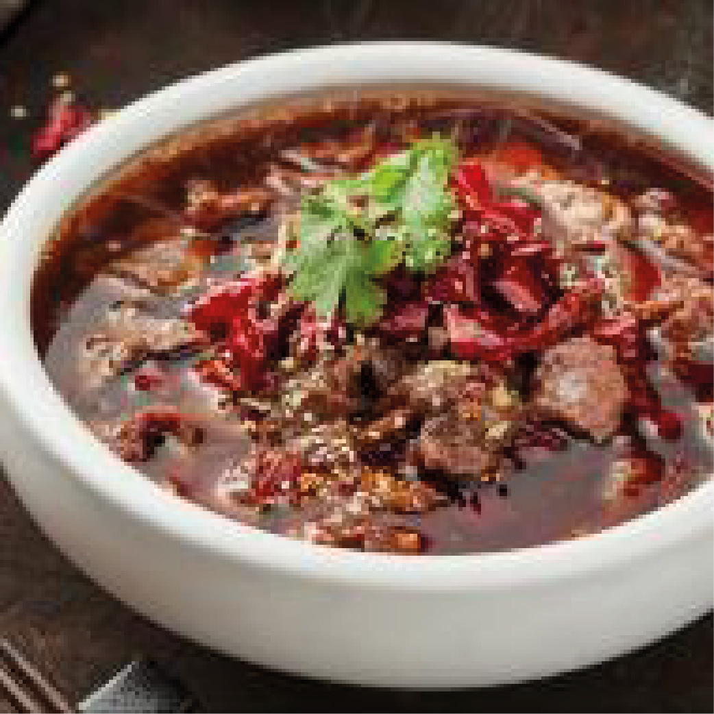 Ossenhaas in heet chilisaus - Chinese Restaurant Chengdu